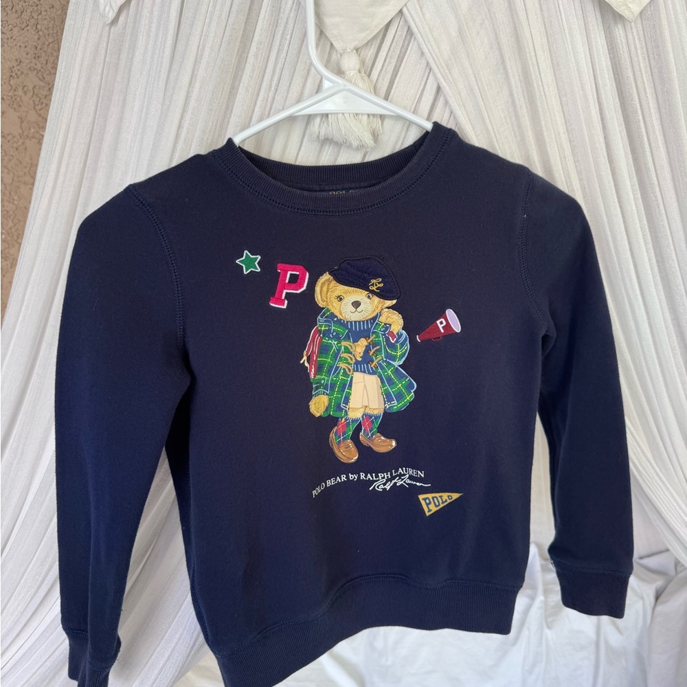 Polo by Ralph Lauren Kids Navy Bear Sweatshirt